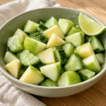 Pepino con manzana y mango verde