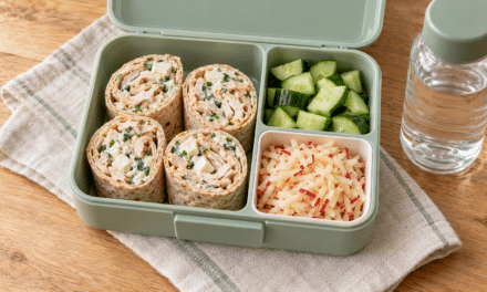 Rollitos de queso y pollo para una lonchera saludable